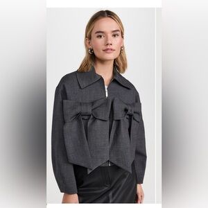 NWT MEIMEJ Cropped Jacket with Bows